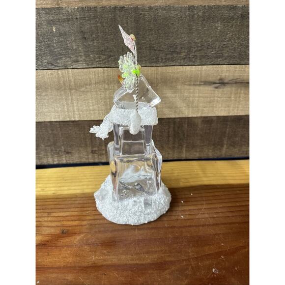 Enchanted Forest Lighted Acrylic Juggling Snowman In Box - Picture 6 of 8